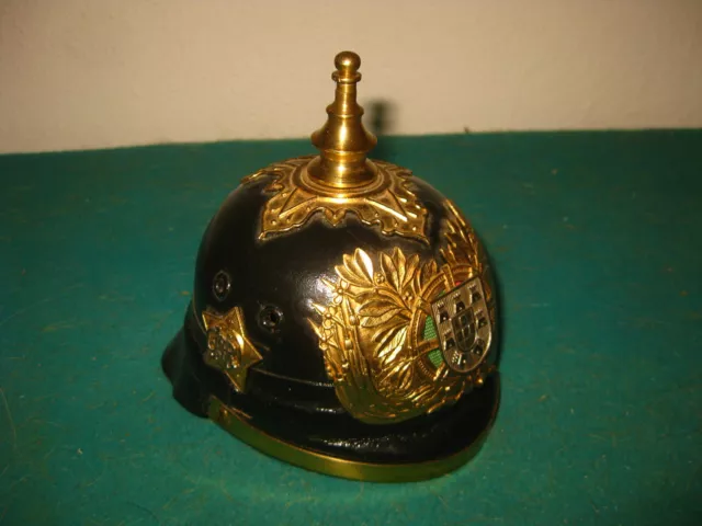 Portugal Portuguese Gnr Miniature Mini Infantry Pickelhaube Pike Helmet Casque