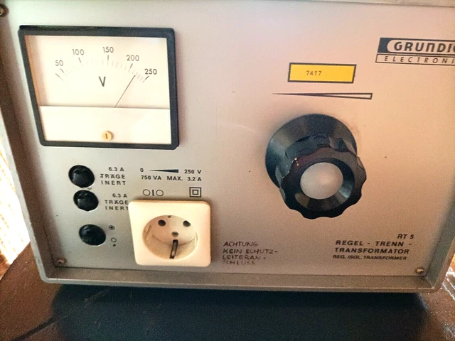 Grundig Regel - Trenn - Transformator - Trafo 0-250V Trafo RT 5