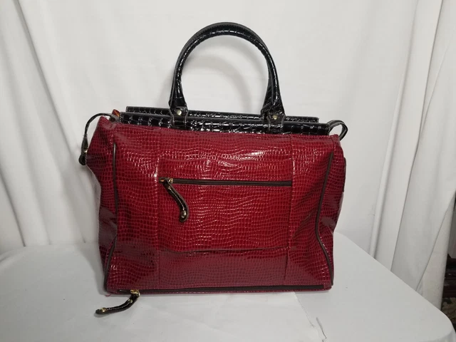 Samantha Brown, Burgundy Brown Dowel Bag, New w/Tags 2