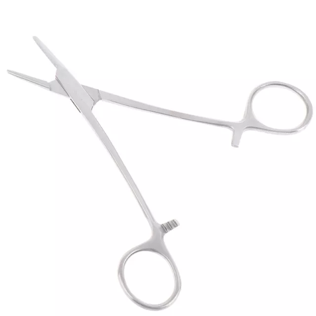 12cm Locking Forceps Curved Hemostat Farm Tool Needle Clamp Suture Needle Holder