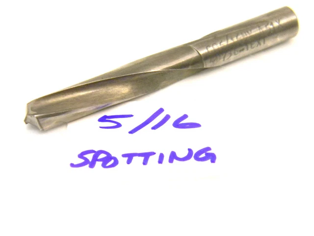 Resharpened Nytd Usa 5/16" Straight Shank Spotting Twist Drill .3125"