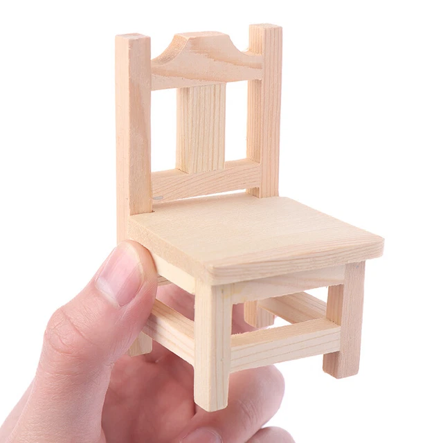 1:12 Dollhouse Miniature Wooden Mini Bench Model Furniture Accessories To-yt