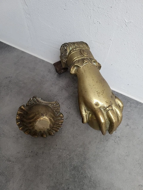 Marteau Heurtoir De Porte En Bronze Ancien