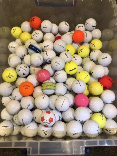 50 Golf Balls Grade A/B (Cleaned) Titleist, TaylorMade, Callaway, etc