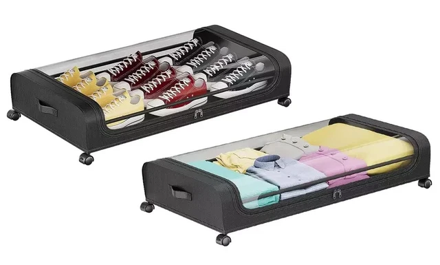 Confezione Da 4 Unità Di Ruote Girevoli Doppie Di Design Industriale In Poliuretano E Pvc Con Freno Trasparente Da 50 Mm M12 86268451 - Foto 5