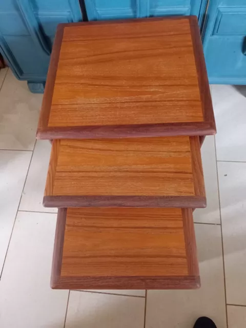 G Plan Astro, Nest of 3 Teak Tables