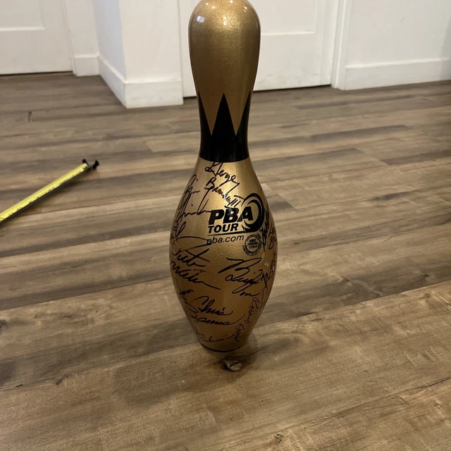 PBA TOUR ゴールドボウリングピン サイン入り
