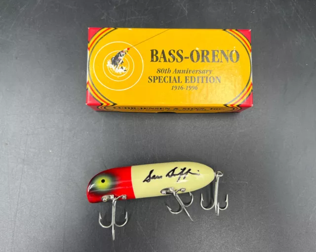 SOUTH BEND BASS ORENO Luhr Jensen Special Edition 80th Lure Signed