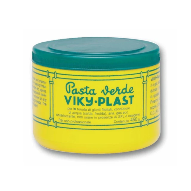 PATE A JOINT VERTE POUR RACCORDS FILETES METALLIQUES - 450g