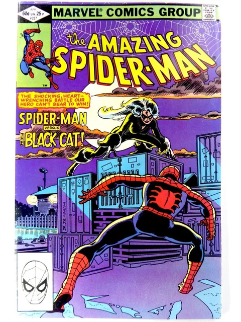 Marvel AMAZING SPIDER-MAN (1982) #227 Key 1st App BLACK CAT VF- Ships FREE!