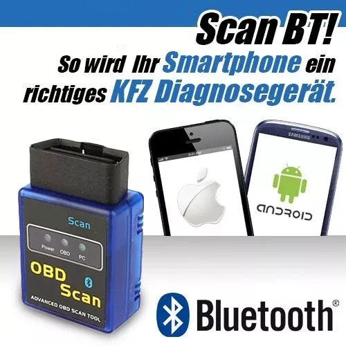 V-1 Mini OBD2 Bluetooth Adapter Diagnose Interface Für BMW VW Mercedes Opel