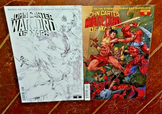 John Carter, Warlord of Mars #9 & #10, (2015, Dynamite): Free Shipping!