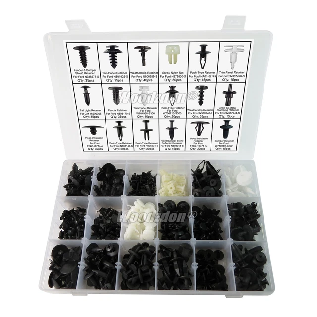 415 Pcs Clip Trim Panel Bumper Fastener Retainer Assortment Kit For Ford For GM