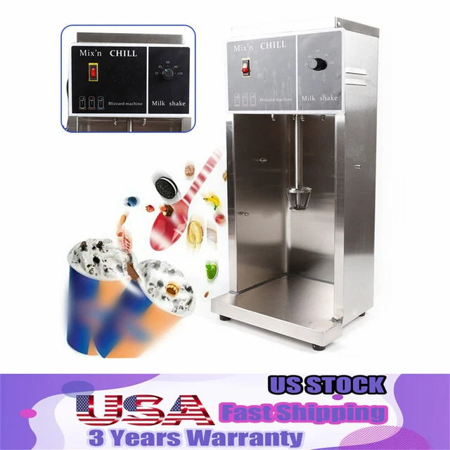 500W Commercial Electric Flurry Ice Cream Machine Ice Cream Mixer Shaker Blender