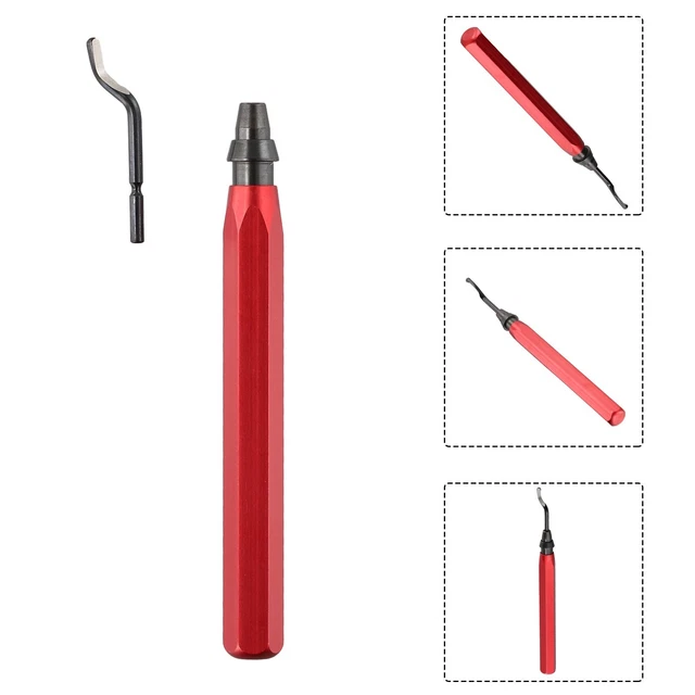 1 Pièce Outil D'Ébavurage, Métal Outil D'ébavurage, Avec 10 Pièce Rotatif Deburr Lames