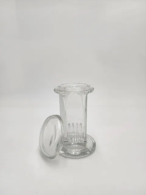 Glass Coplin Staining Jar Fits 5.76 x 25mm Slides approx. 4.25" Tall USA SHIP