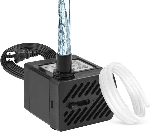 50GPH 3W Small Submersible Water Pump Mini Ultra Quiet for Aquarium Fish Tank