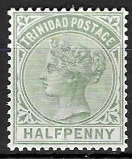 Stamps Trinidad 1883 QV 1/2d green MH SG106