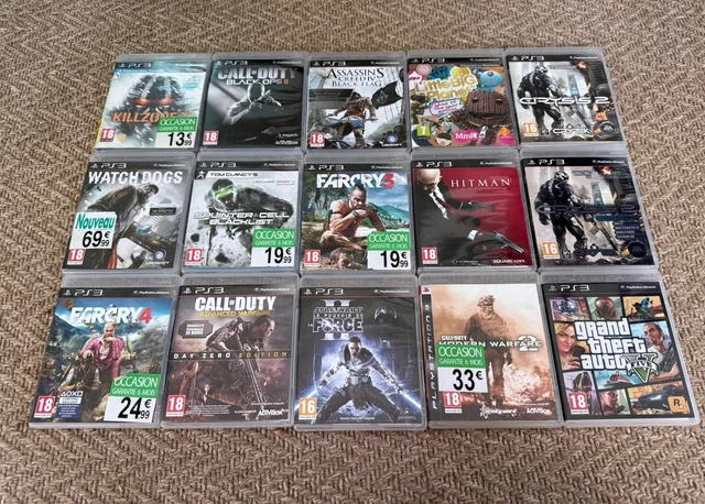 Lot De 6 Jeux PS2 Rayés – À Restaurer – Playstation 2 – PAL – Vendu En L'état
