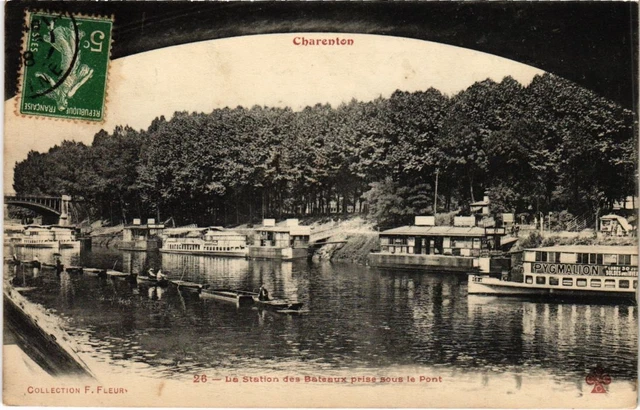 CPA AK Charenton La Station des Bateaux prise sous le Pont FRANCE (1282190)