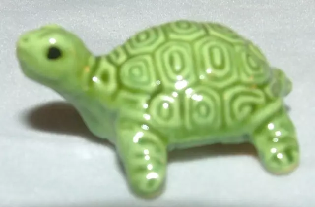 Hagen-Renaker Miniature Ceramic Animal Figure Coin Turtle 332