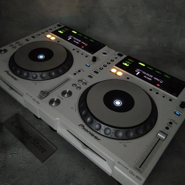 Pair 2x Pioneer CDJ-850-W Limited White DJ Player Turntable CDJ850W Rare Tested