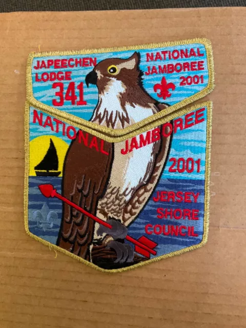 Japeechen Lodge 341 2001 National Jamboree Two piece OA Flap set SALE! h