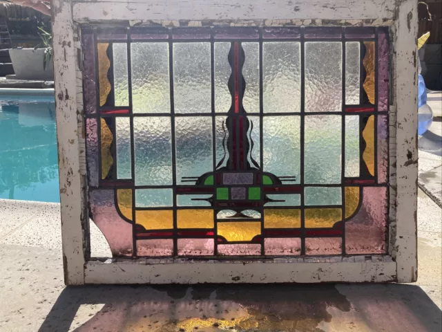 Vintage to Antique Stained Glass Window