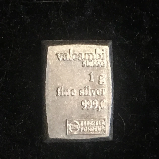 Valcambi 999 silver ingot