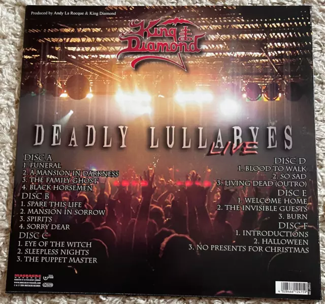 KING DIAMOND: Deadly Lullabyes LIVE 3LP 33 RPM 12" Massacre 2004 First Press NEU 2
