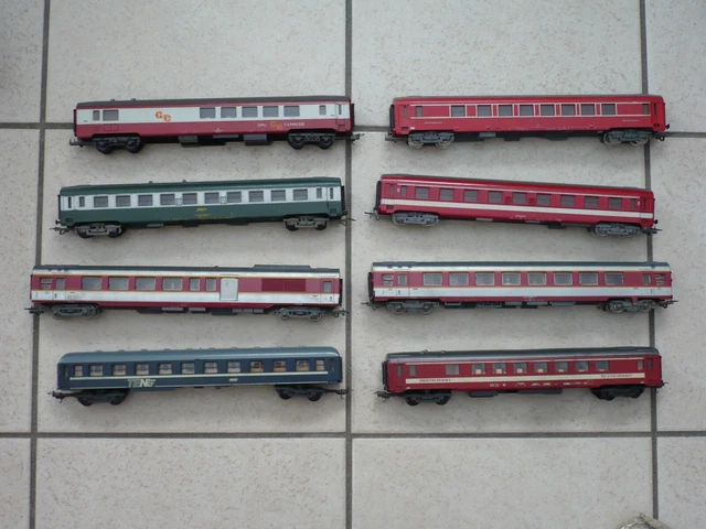 Lot de 7 wagons de marchandises Jouef - Modélisme