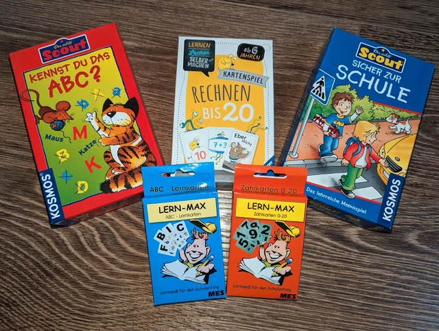  LERNSPIELE 5ER-SET AB Vor-u. Grundschulalter 3 Spiele Neu! Ravensburger 