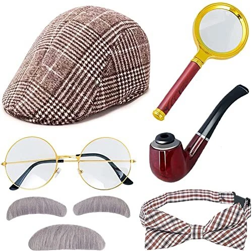 Matiniy Detective Costume Accessories Set Detective Role Play Dress Up 2
