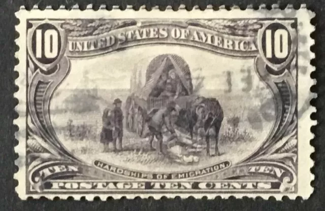 USA 10c slate-violet 1898 Trans-Mississippi Expo, YT134, SG296 Scott290, used