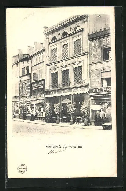 CPA Verdun, Rue Beaurepaire, vue de la rue 1905