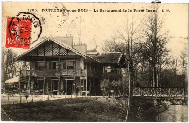 CPA AK Fontenay sous Bois Le Restaurant de la Porte Jaune FRANCE (1282743)