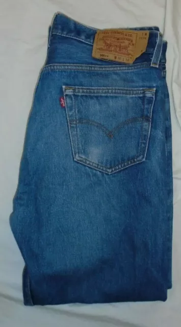 Levi’s 501xx Faded Blue Jeans Made In USA  524 Top Button  36 Waist 28 Leg #614