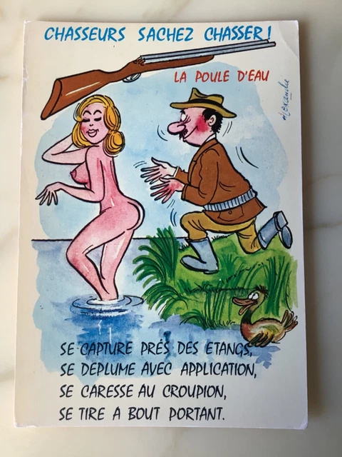 CP humoristique série "Chasse" Chasseurs sachant Chasser !