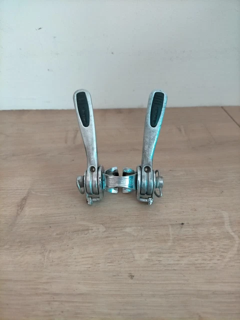 vélo vintage manettes de vitesse 1968 Simplex aluminium à