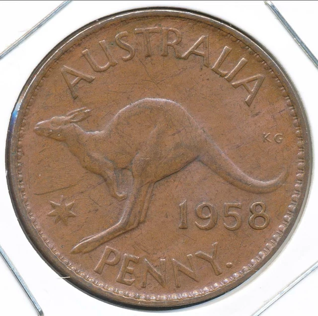 Australia 1958(p) One Penny 1d Elizabeth II - Uncirculated