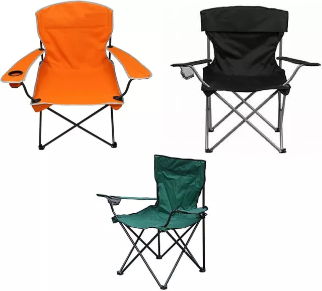 TRESPASS ADULTS FOLDING Camping Chair With Cup Holder Fishing Portable  Branson £17.99 - PicClick UK