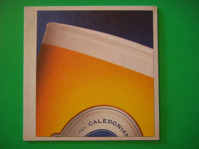 Beer Brewery Coaster ~ Caledonian Deuchars IPA ~ Edinburgh, SCOTLAND Est. 1869