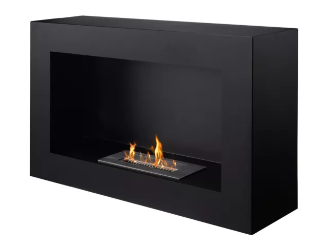 Black Ventless Fireplace - Freestanding & Portable - IGNIS Spectrum