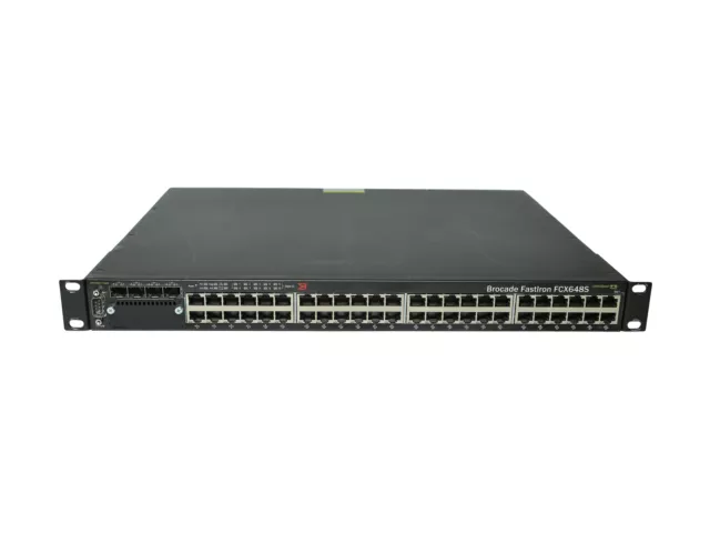 Brocade Switch FastIron FCX648S 48Ports 1000Mbits 4Ports SFP Combo