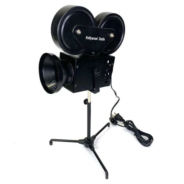 VTG Hollywood Studio Movie Camera Desk Lamp 80s Projector Light Tested Working
