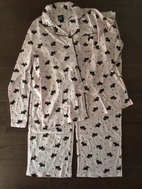 Laura Ashley Scottish Terrier Sleep Shirt XL NWT