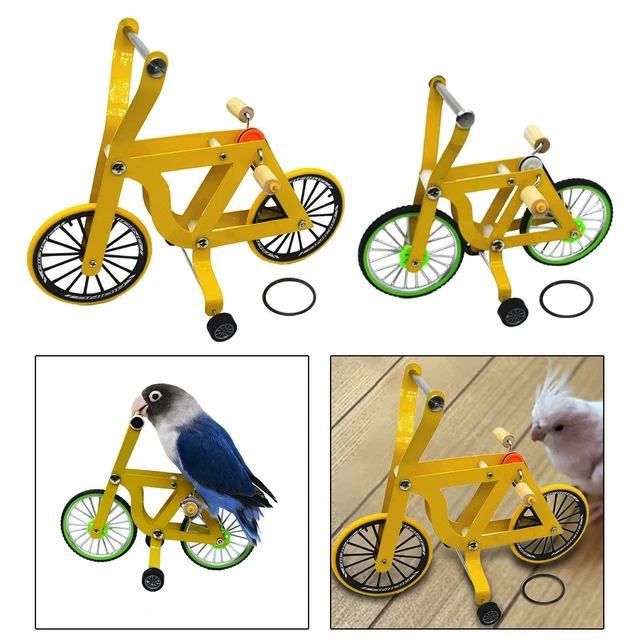 2 Stück Vogel Papagei Trainingsspielzeug Puzzle Fahrradstütze Nymphensittich