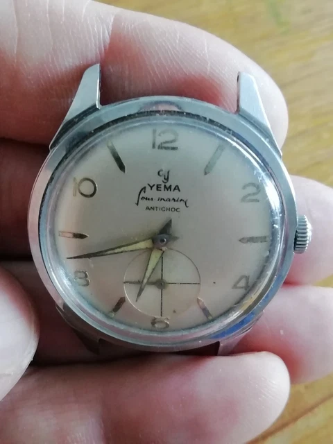 Montre Mécanique Vintage YEMA - Mouvement D'époque, Pièce D'horlogerie