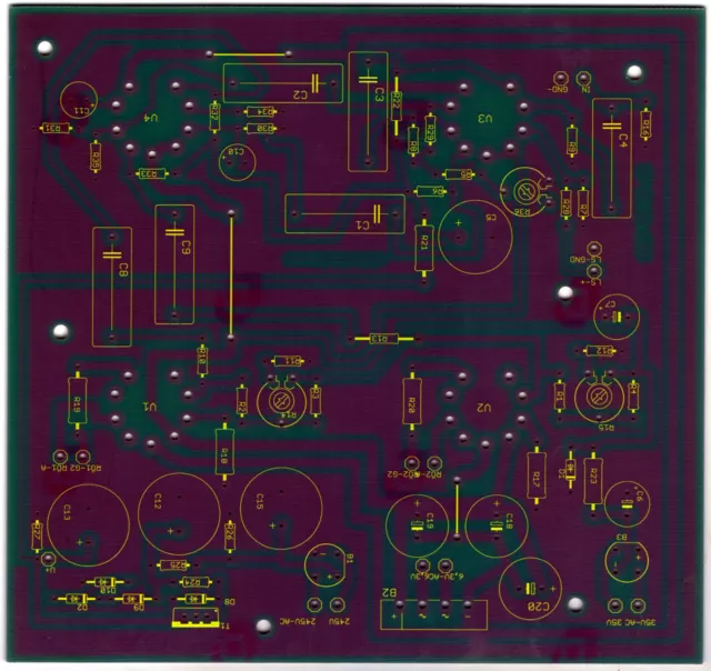 EL 84 PP Amp Leiterplatte zum bau eines Rörenverstärkers