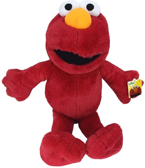 Sesame Street 467195 Elmo - Peluche Grande con Licencia Oficial, Multicolor, 30 cm